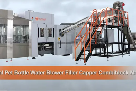20000BPH 500ml Pet Bottle Water Blower Filler Capper Combiblock Machine