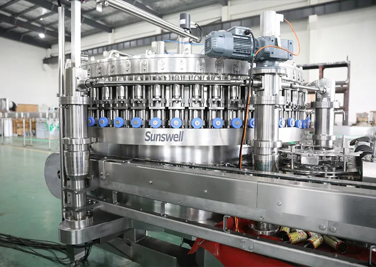 Aluminum Can Filling Machine for Hotfill Juice and Tea Drinks