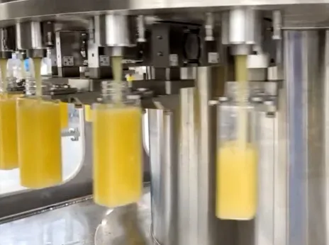 Juice With Fruit Chunk Peristaltic Super Clean 5-in-1 Filling Machine