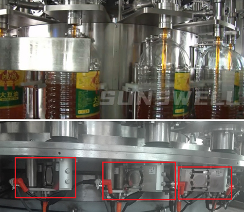 Weighing filling machine for cooking oil for Russian customer