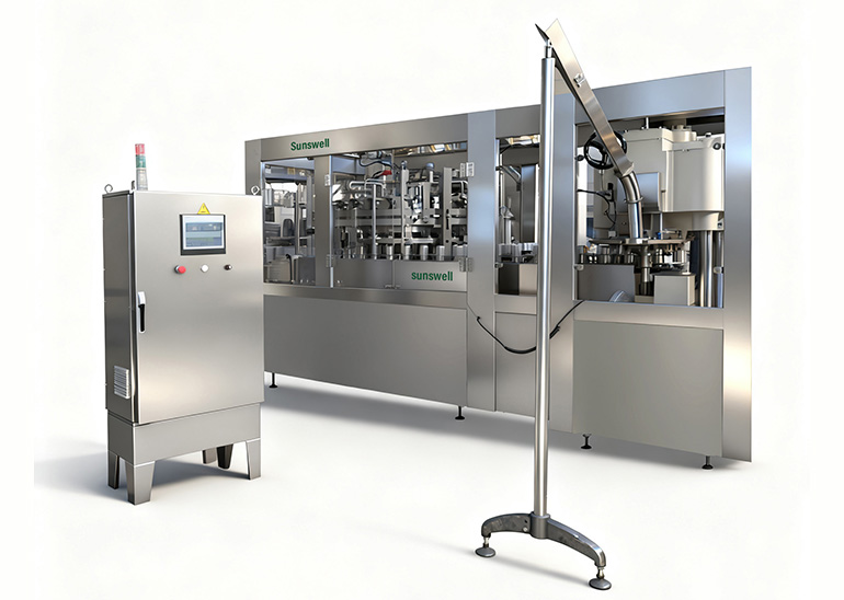 Machine de remplissage de canettes en aluminium pour la bière, les boissons gazeuses et l'eau gazeuse