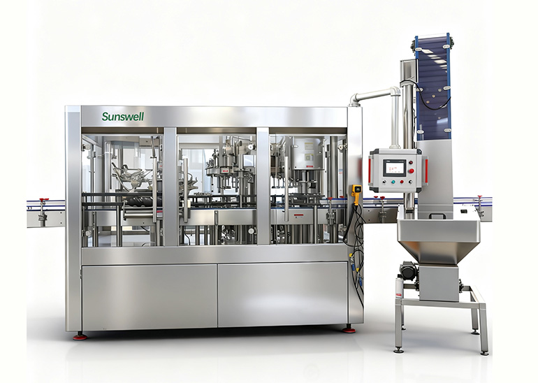 Mechanical Hotfill Filling Machine for Glass Bottle Juice & Tea Drinks