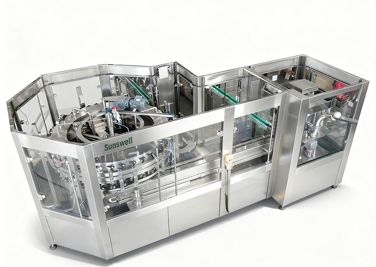 Aluminum Can Filling Machine for Hotfill Juice and Tea Drinks
