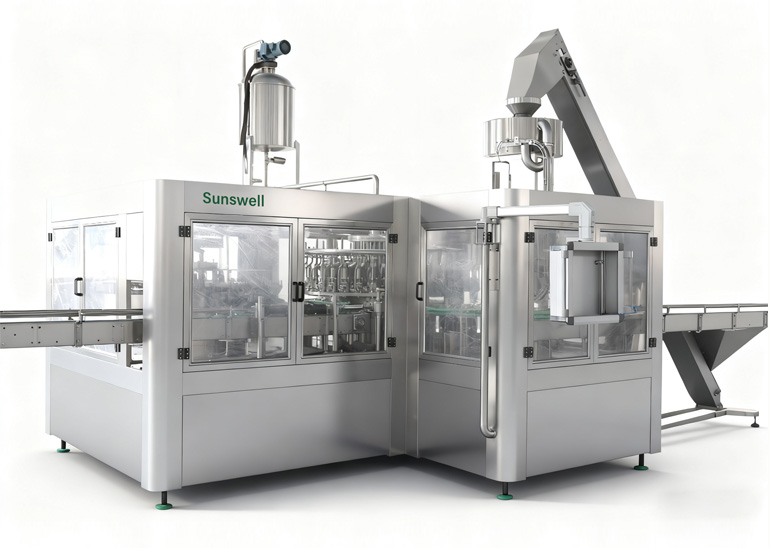 Volumetric Hotfill Filling Machine for Glass Bottle Juice & Tea Drinks