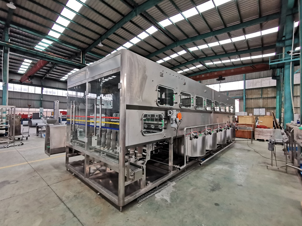 Sunswell Completes 1800 BPH Barrel Water Filling Line Assembly